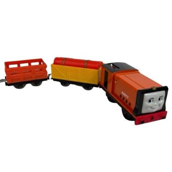 Thomas Friends Trackmaster RUSTY Hit Toy 2006 Motorized Train Engine Set VIDEO - Picture 1 of 16
